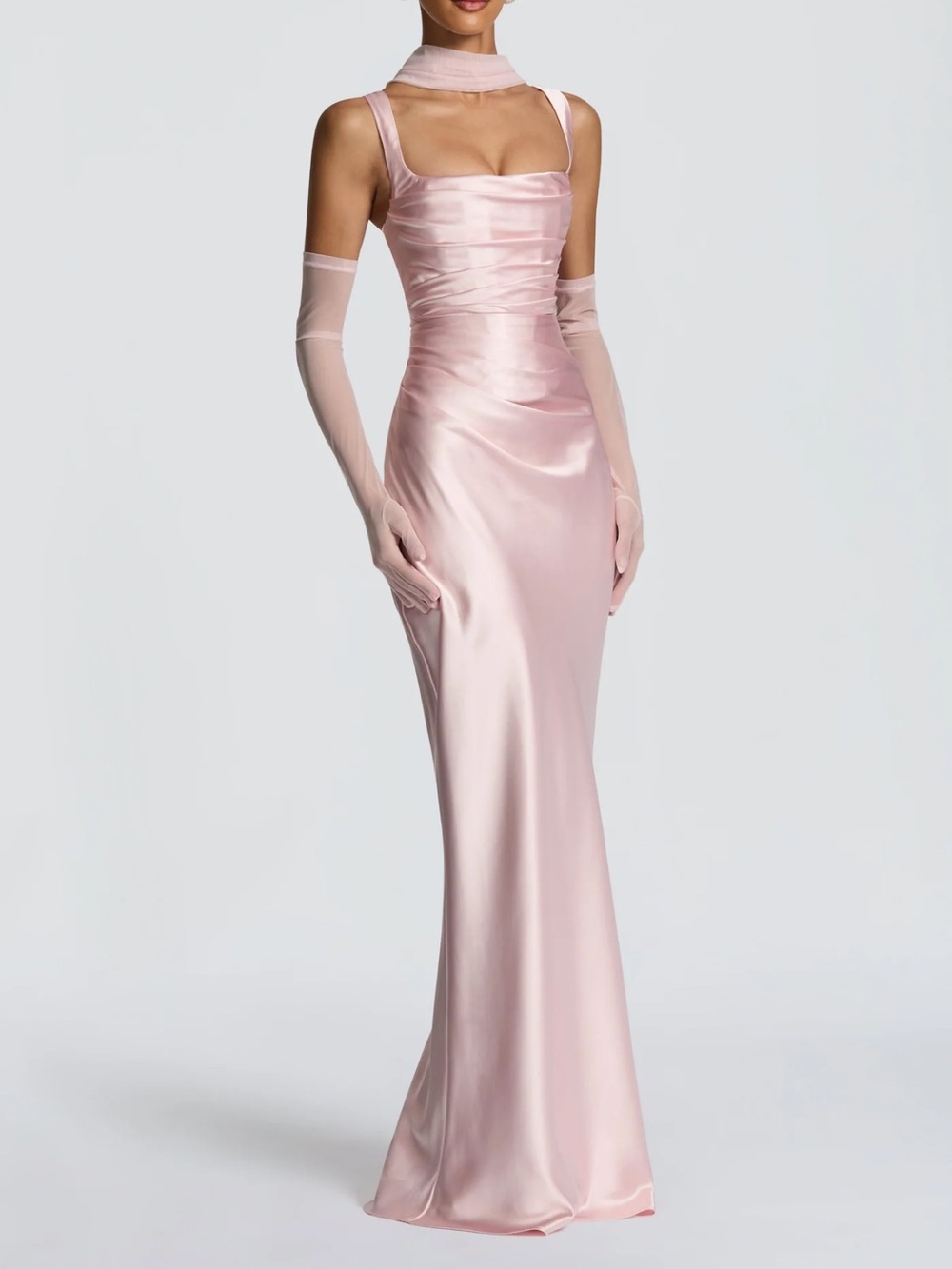 Babyboo Calanthe Maxi Dress in Blush